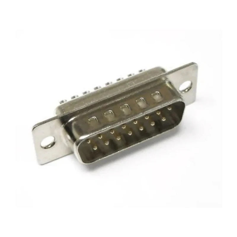 HARTING D-Sub 15 Way Right Angle 2.74 mm Pitch Through Hole D-Sub Connector with M3 Threaded Insert Male 09652227801