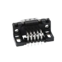 HARTING 9 Way Right Angle 2.74 mm Pitch Through Hole D-Sub Connector with M3 Threaded Insert Male 09651227801