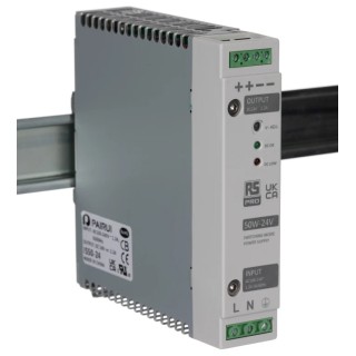 MEAN WELL RS PRO Switch Mode DIN Rail Power Supply 264V AC Input 24.5V DC 2.2A Output 50W 136-8310