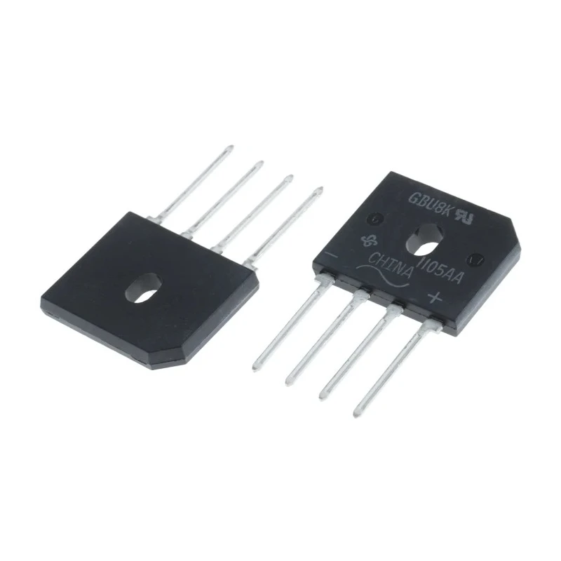 onsemi Bridge Rectifier Single Phase 800 V 200 A Through Hole 4-Pin GBU8K