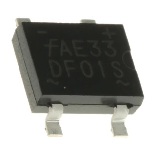 onsemi Bridge Rectifier 100 V 50 A 4-Pin Single Surface Mount SDIP Package DF01S