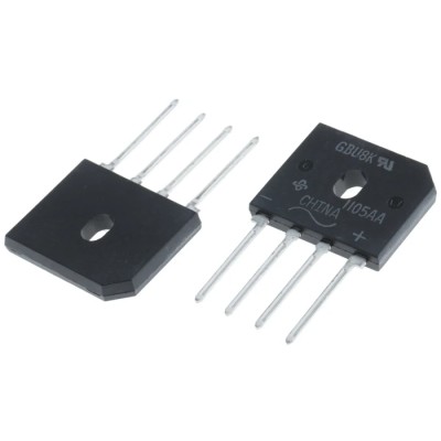 onsemi Bridge Rectifier, Through Hole Mount, 800 V Peak Reverse Voltage, 200 A Surge Current, 4-Pin Single GBU8K
