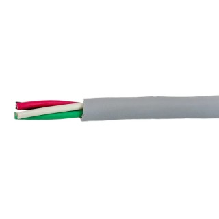 Alpha Wire Ecogen Ecocable Mini Control Cable, 4 Cores, 0.09mm² 28 AWG, Unscreened, 305m Length, Grey Modified 78004 SL001