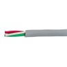 Alpha Wire Ecogen Ecocable Mini Control Cable, 4 Cores, 0.09mm² 28 AWG, Unscreened, 305m Length, Grey Modified 78004 SL001