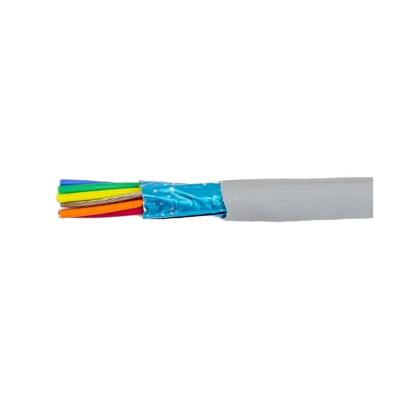 Alpha Wire EcoCable Mini 10 Cores 0.15mm² 26 AWG Screened Control Cable 300V 30m Grey Modified Polyphenylene 78120 SL005
