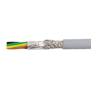 Alpha Wire Ecogen Ecocable Mini Control Cable, 6 Cores, 0.09mm² 28 AWG, Screened, 300 V, 30 m Length, Grey 78306 SL005