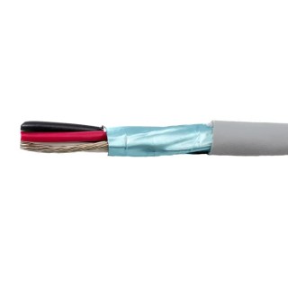Alpha Wire Ecogen Ecocable Mini Control Cable 4 Cores 0.24mm² 24 AWG Screened 305 m Grey Modified Polyphenylene 78124 SL001
