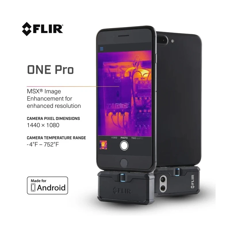 FLIR ONE PRO Android USB Type C Thermal Imaging Camera 400 °C 160 x 120 Pixel FLIR ONE PRO ANDROID USB-C (435-0007-03)