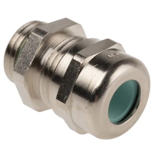 Lapp SKINTOP MS-HF Series Halogen Free Cable Gland, M16 Thread Size, Kit of 5, Flame-Retardant, Nickel-Plated Brass 53112571