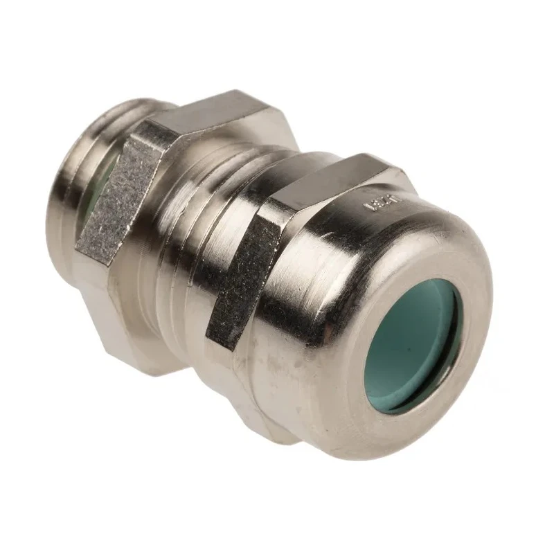Lapp SKINTOP MS-HF Series Halogen Free Cable Gland, M16 Thread Size, Kit of 5, Flame-Retardant, Nickel-Plated Brass 53112571