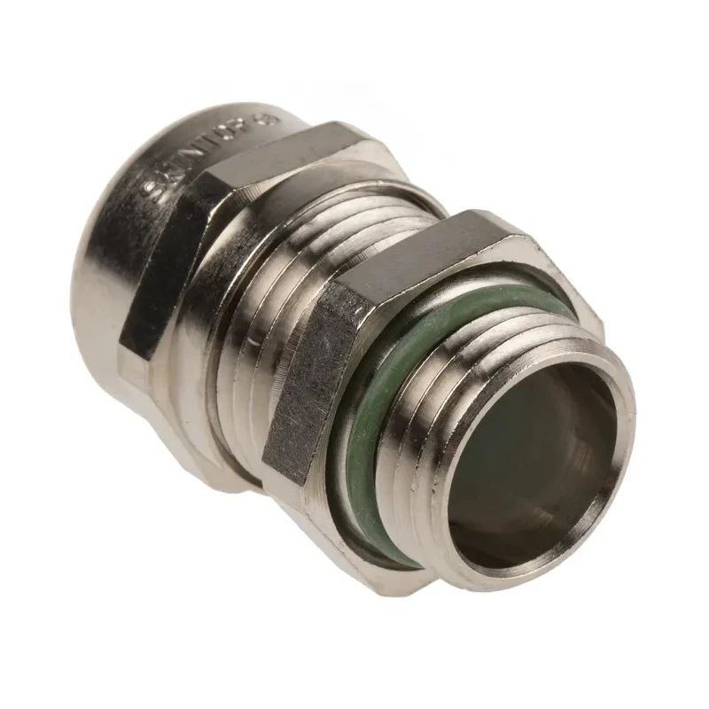 Lapp SKINTOP MS-HF Series Halogen Free Cable Gland, M16 Thread Size, Kit of 5, Flame-Retardant, Nickel-Plated Brass 53112571
