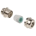 Lapp SKINTOP MS-HF Series Halogen Free Cable Gland, M16 Thread Size, Kit of 5, Flame-Retardant, Nickel-Plated Brass 53112571