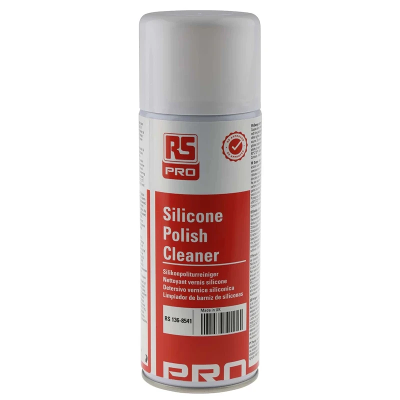 RS PRO Silicone Polish Cleaner Aerosol 400 ml, Multi-Purpose Surface Cleaner 136-8541