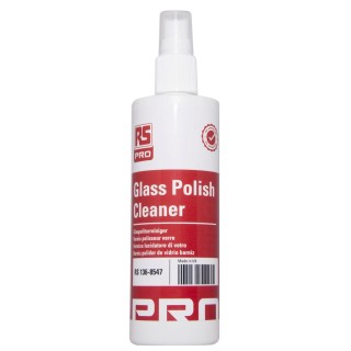 RS PRO Glass Cleaner 250 ml Spray for Stain and Fingerprint Removal 136-8547