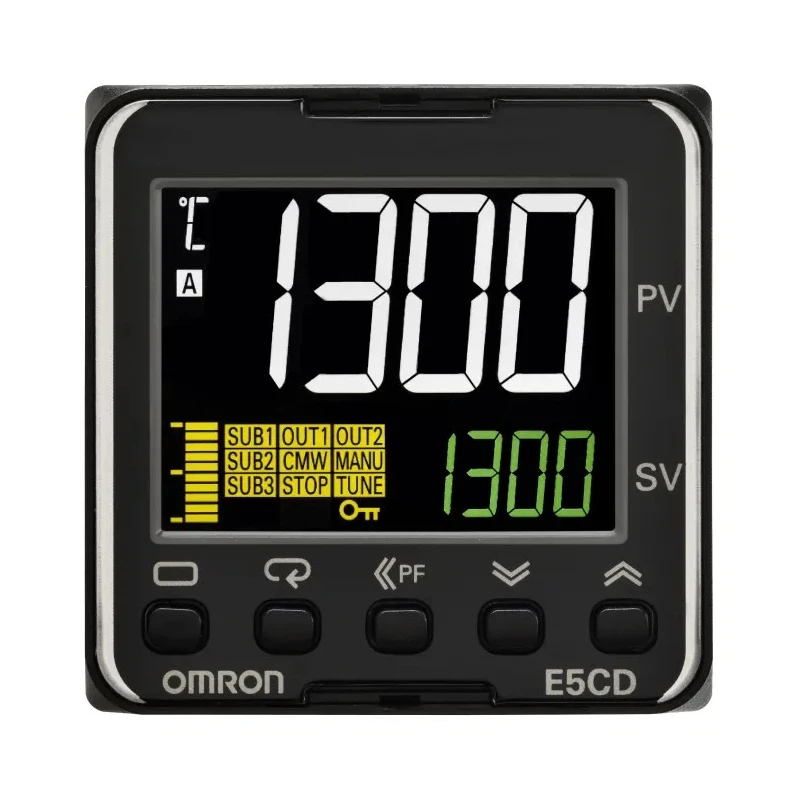Omron Panel Mount PID Temperature Controller 2 Input 1 Output Relay 240V AC E5CD
