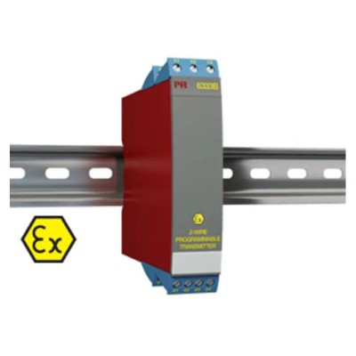 PR Electronics 2-Wire Programmable Temperature Transmitter RTD Input 30V dc, -40°C to 85°C 6333B1A