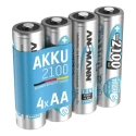 Ansmann Ansmann MaxE AA Nickel Metal Hydride Rechargeable Battery 1.2 V, 2.1 Ah, Pack of 4 5035052