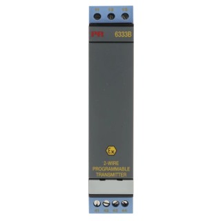 PR Electronics 2-Wire Programmable Temperature Transmitter RTD Input 4 to 20 mA Output 30V DC 85 °C -40 °C 6333B1B