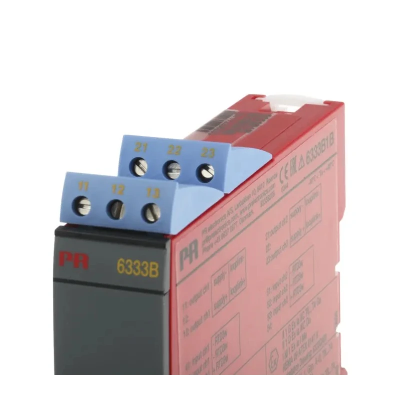 PR Electronics 2-Wire Programmable Temperature Transmitter RTD Input 4 to 20 mA Output 30V DC 85 °C -40 °C 6333B1B
