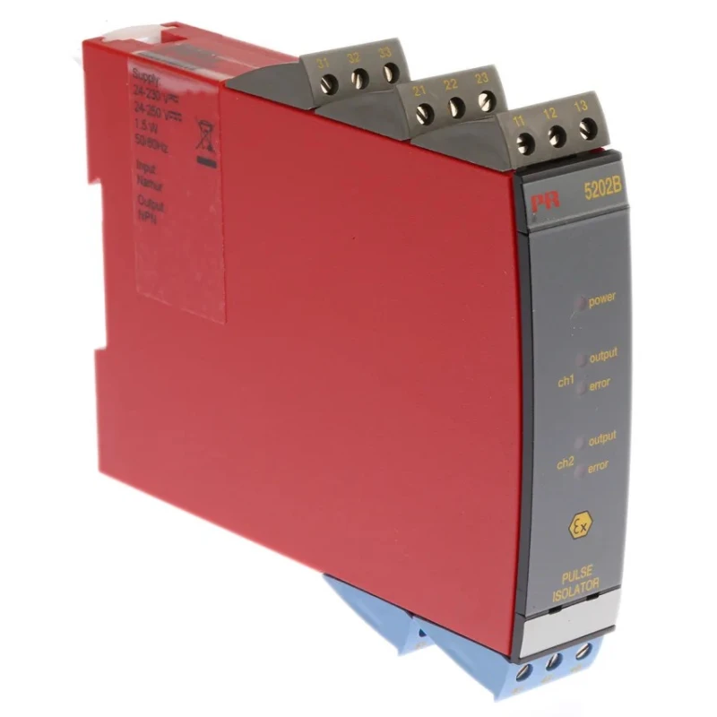 PR Electronics 2 Channel Galvanic Barrier, Pulse, ATEX, IECEx 5202B1