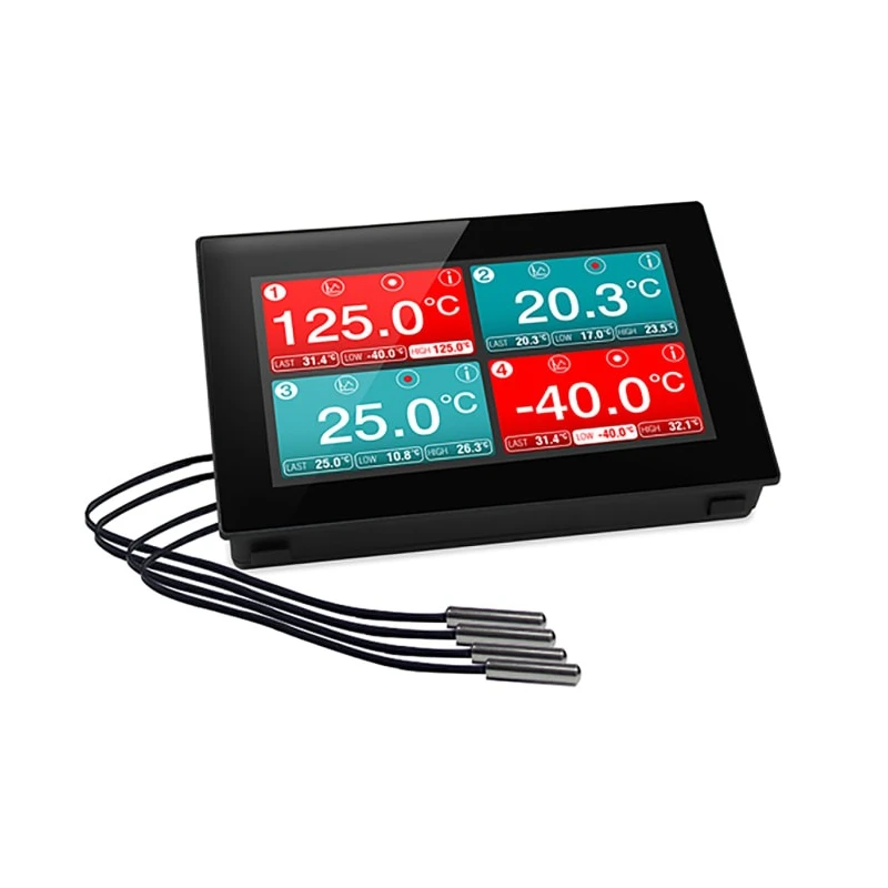 Lascar Temperature Data Logger USB 4 Channel 4.3-inch Capacitive Touch Display EL-SGD 43-ATP