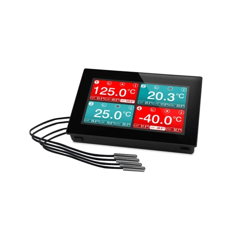 Lascar Temperature Data Logger USB 4 Channel 4.3-inch Capacitive Touch Display EL-SGD 43-ATP