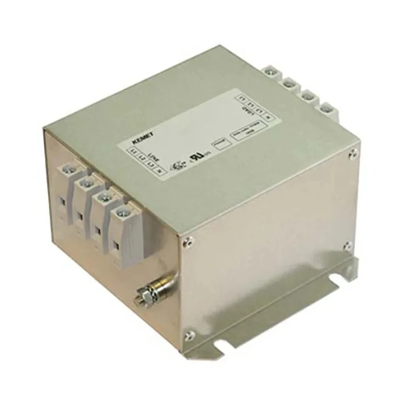 KEMET 3 Phase Chassis Mount EMC Filter 64A 530V AC 50Hz/60Hz Terminal Block FLLD4
