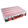 RS PRO 15 Cell Black, Red Polypropylene Compartment Box 91 mm x 416 mm x 336 mm 136-8908