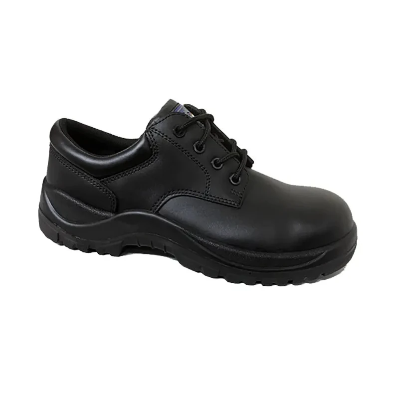 Rockfall Austin Black Fibreglass Safety Shoes Lace Up UK 8 Fibreglass Toe Composite Midsole EN ISO 20345 2011 136-8760