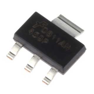 onsemi PowerTrench Type P-Channel MOSFET 30 V 3.4 A Enhancement Mode 4-Pin SOT-223 FDT458P