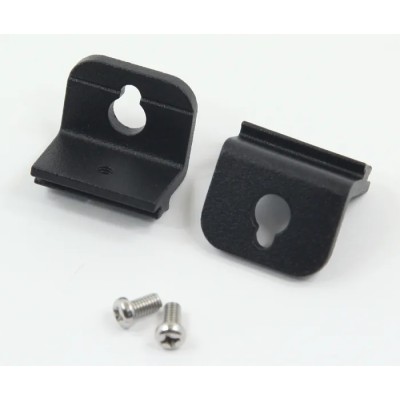 RS PRO Die Cast Aluminium Wall Bracket for Use with Extruded Aluminium Enclosures 18mm x 25mm x 3mm 136-8956