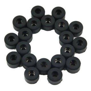 RS PRO Rubber Feet for Use with Extruded Aluminium Enclosures Black 10 mm Height x 16 mm Width 136-8970
