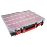RS PRO 12 Cell Black, Red Polypropylene Compartment Box 91mm x 416mm x 336mm 136-8905