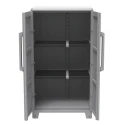 RS PRO 2 Door Plastic Floor Standing Transforming Modular Storage Cabinet 1.43m Height 780mm Width 430mm Depth 136-8878