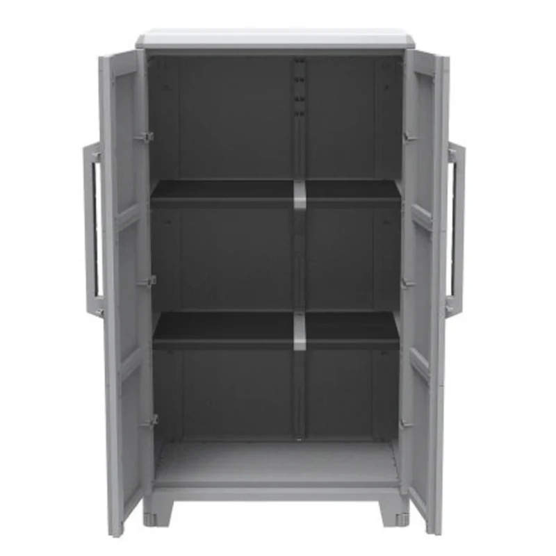 RS PRO 2 Door Plastic Floor Standing Transforming Modular Storage Cabinet 1.43m Height 780mm Width 430mm Depth 136-8878