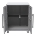 RS PRO 2 Door Plastic Floor Standing Transforming Modular Storage Cabinet 1.01 m Height, 780 mm Width, 430 mm Depth 136-8879
