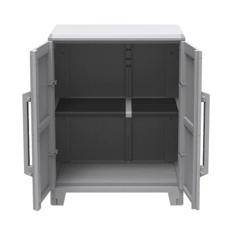 RS PRO 2 Door Plastic Floor Standing Transforming Modular Storage Cabinet 1.01 m Height, 780 mm Width, 430 mm Depth 136-8879