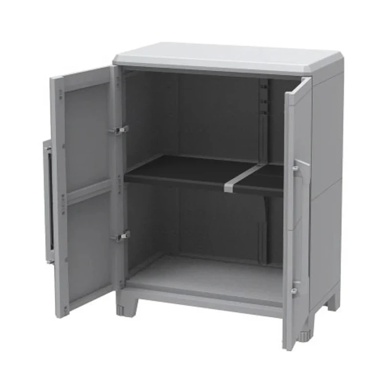RS PRO 2 Door Plastic Floor Standing Transforming Modular Storage Cabinet 1.01 m Height, 780 mm Width, 430 mm Depth 136-8879