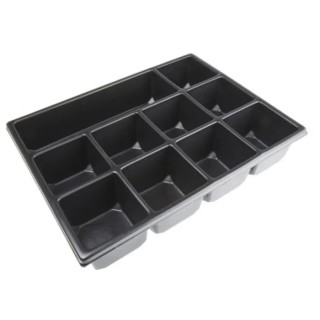 RS PRO Black Polystyrene Insert Tray for RS PRO ABS Stackable Tool Box 136-8888