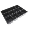 RS PRO Black Polystyrene Insert Tray for RS PRO ABS Stackable Tool Box 136-8888