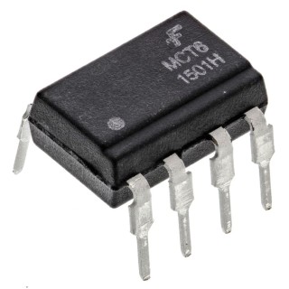 onsemi DC Input 2-Channel Transistor Output Optocoupler Through Hole 8-Pin PDIP MCT6