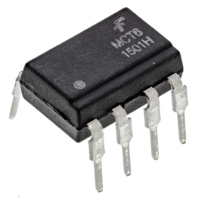 onsemi DC Input 2-Channel Transistor Output Optocoupler Through Hole 8-Pin PDIP MCT6