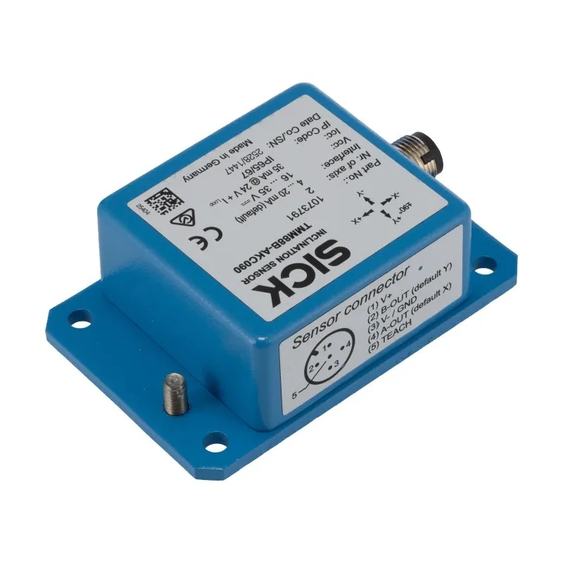 SICK 2 Axis Inclination Sensor with Analogue Interface, Aluminium Housing, IP65 & IP67, 16-35 V DC, 58x90x31mm TMM88B-AKC090