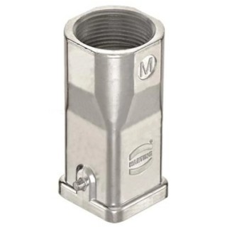 HARTING Heavy Duty Power Connector Hood Die Cast Zinc Body Top Cable Entry M25 Thread 1 Lever Lock Han EMC 19620031445