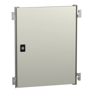Schneider Electric Lockable Steel Single Door PanelSeT Accessoires Series, 500 mm H x 400 mm W x 400 mm L RAL 7035 NSYPIN54