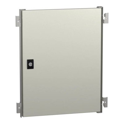 Schneider Electric Lockable Steel Single Door PanelSeT Accessoires Series, 500 mm H x 400 mm W x 400 mm L RAL 7035 NSYPIN54
