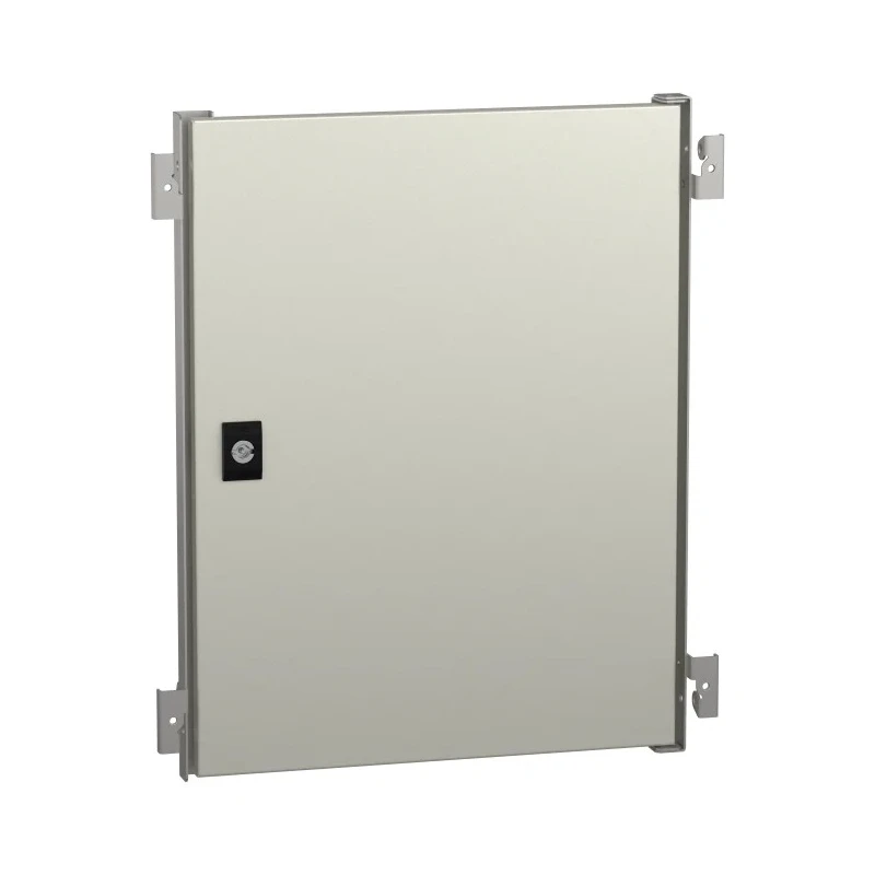 Schneider Electric Lockable Steel Single Door PanelSeT Accessoires Series, 500 mm H x 400 mm W x 400 mm L RAL 7035 NSYPIN54