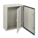 Schneider Electric Lockable Steel Single Door PanelSeT Accessoires Series, 500 mm H x 400 mm W x 400 mm L RAL 7035 NSYPIN54