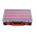 RS PRO 48 Cell Black, Red Polypropylene Compartment Box 91 mm x 416 mm x 336 mm 136-8907