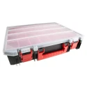 RS PRO 24 Cell Red, Black Polypropylene Compartment Box 91 mm x 416 mm x 336 mm 136-8906